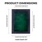 Black Wood Grain Shadow Box Frame with Acrylic Front - Forest Green Suede Backing, 30 Sizes